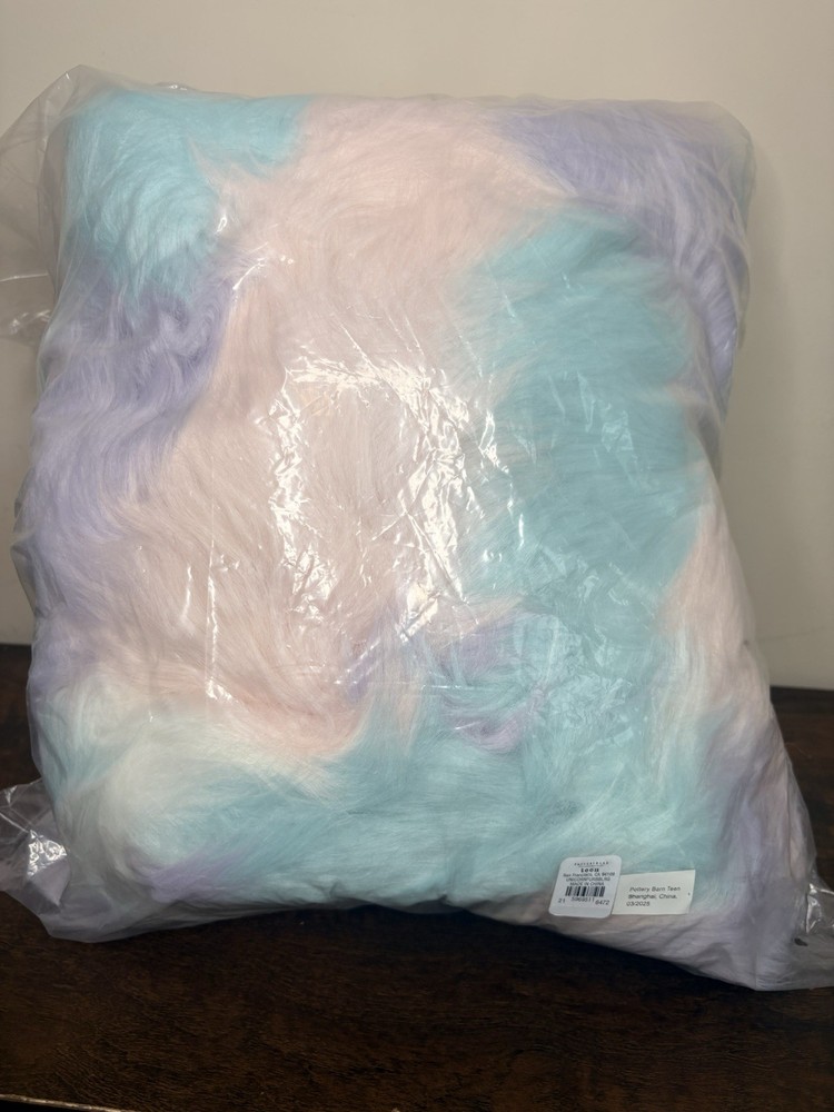 Pottery Barn Teen Large Bean Bag Cover Unicorn FAUX FUR