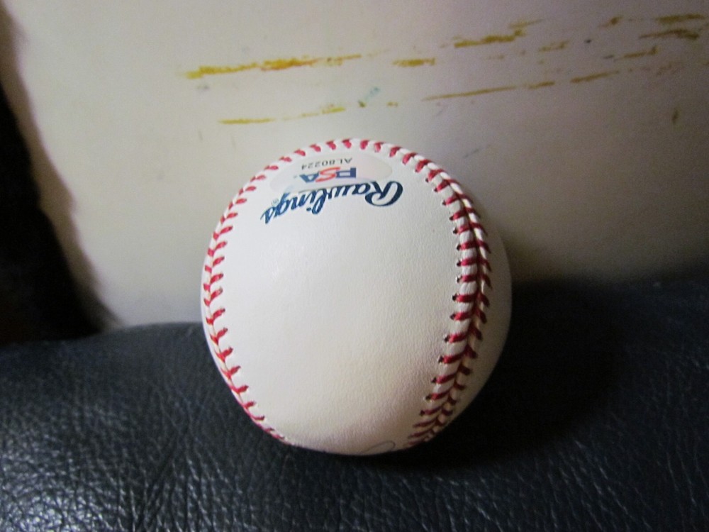 Tom Garzelanny Signed Baseball PSA Certified