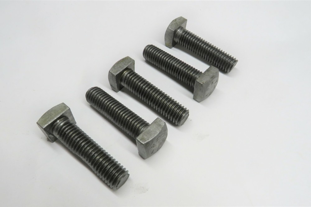 1/2"-13 2" L Square Head Bolts - 5 pack