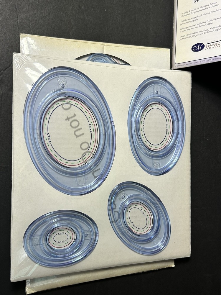 Creative Memories Patterns for CM Cutting System 3 Pkgs Celestial, Oval