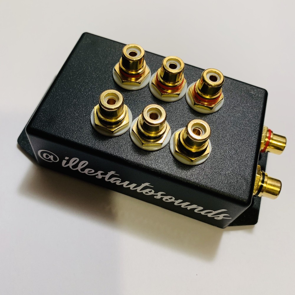 rca distribution block 1-3 rca splitter