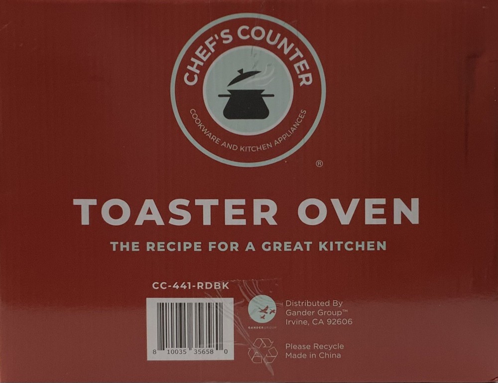 Chef's Counter Toaster Oven