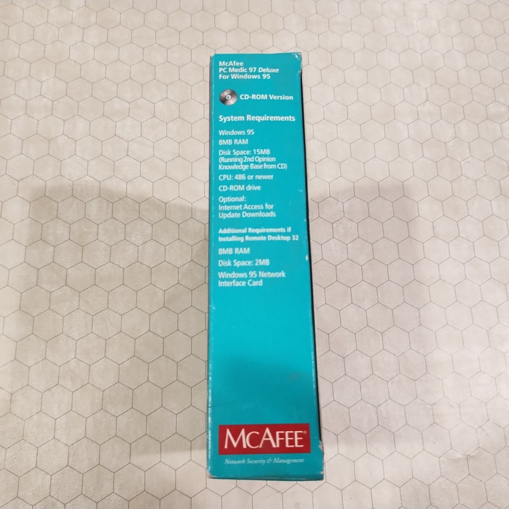 McAfee PC Medic 97 Deluxe, Windows 95 CD-ROM, 1997