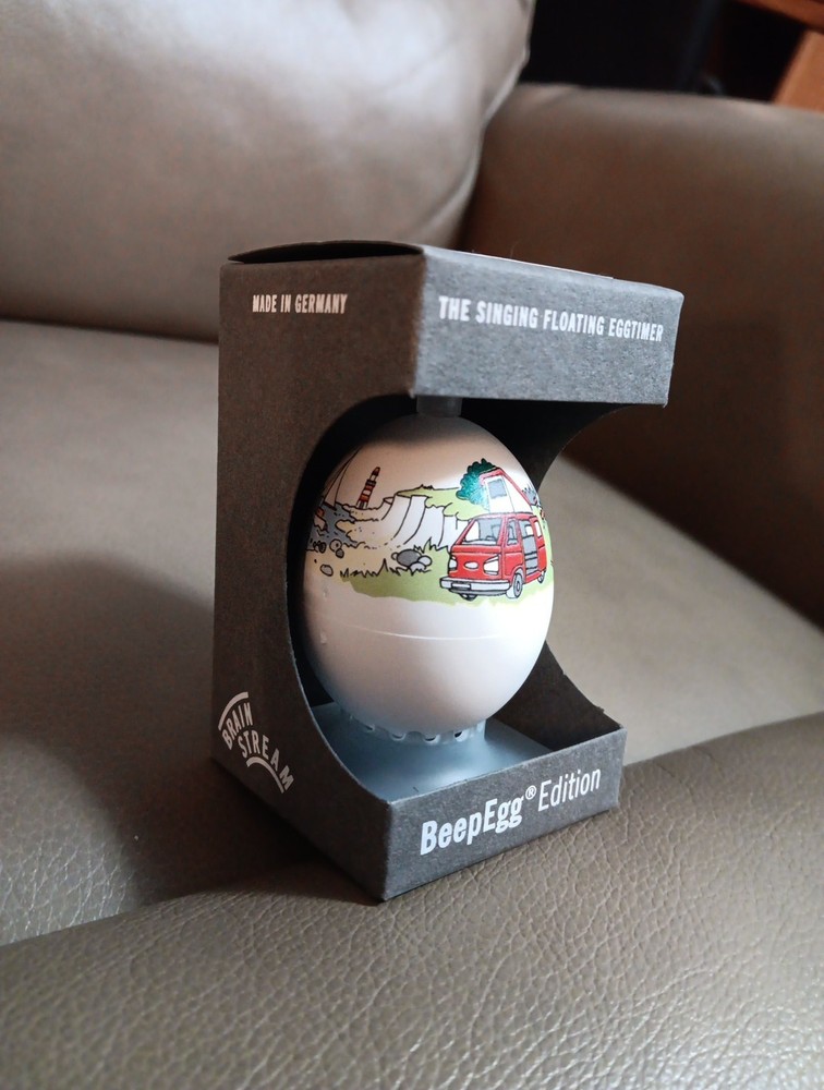 Brainstream Camping BeepEgg Singing and Floating Egg Timer, 2.13"W x 2.17"H