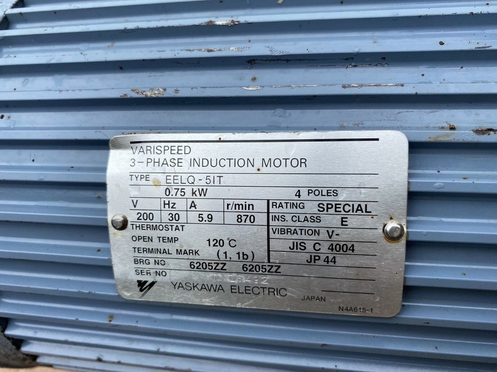 VARISPEED 3 -PHASE INDUCTION MOTOR TYPE EELQ-5IT SC04