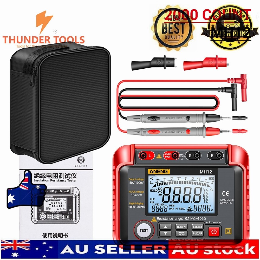 Thunder Tools ANENG MH12 Insulation Resistance Tester Shaking Table High