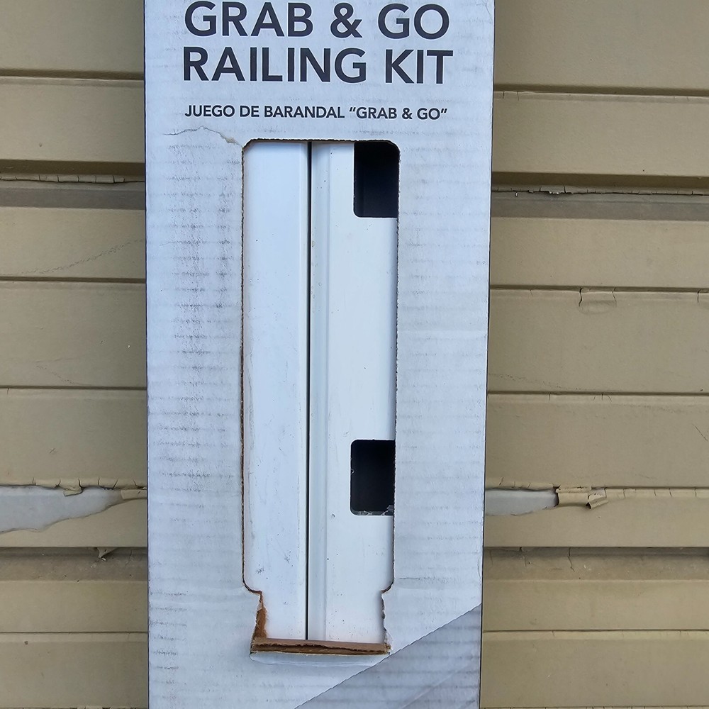NIB: Nice 6' long White Composite Deck RAILING KIT (Posts Not Included)