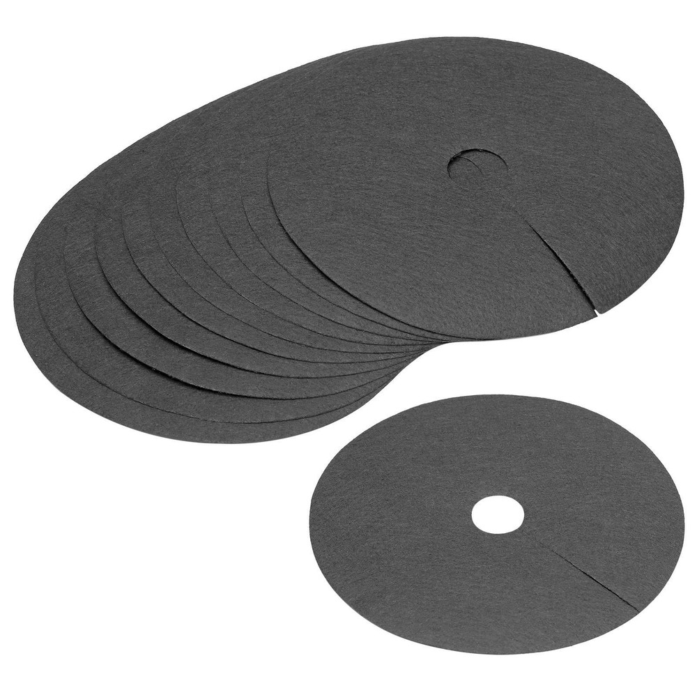 20pcs Tree Mulch Ring 27cm Nonwoven Tree Protector Mat Plant Cover Black