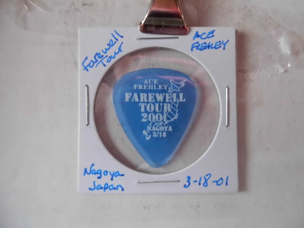 KISS "ACE FREHLEY" 3/18/01 GUITAR PICK~READ DESCRIPTION #9 ~10