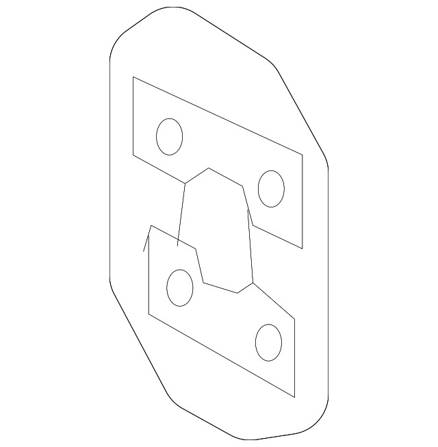 Driver Side Front Compartment Inner Side Rail Front Reinforcement (84505343)