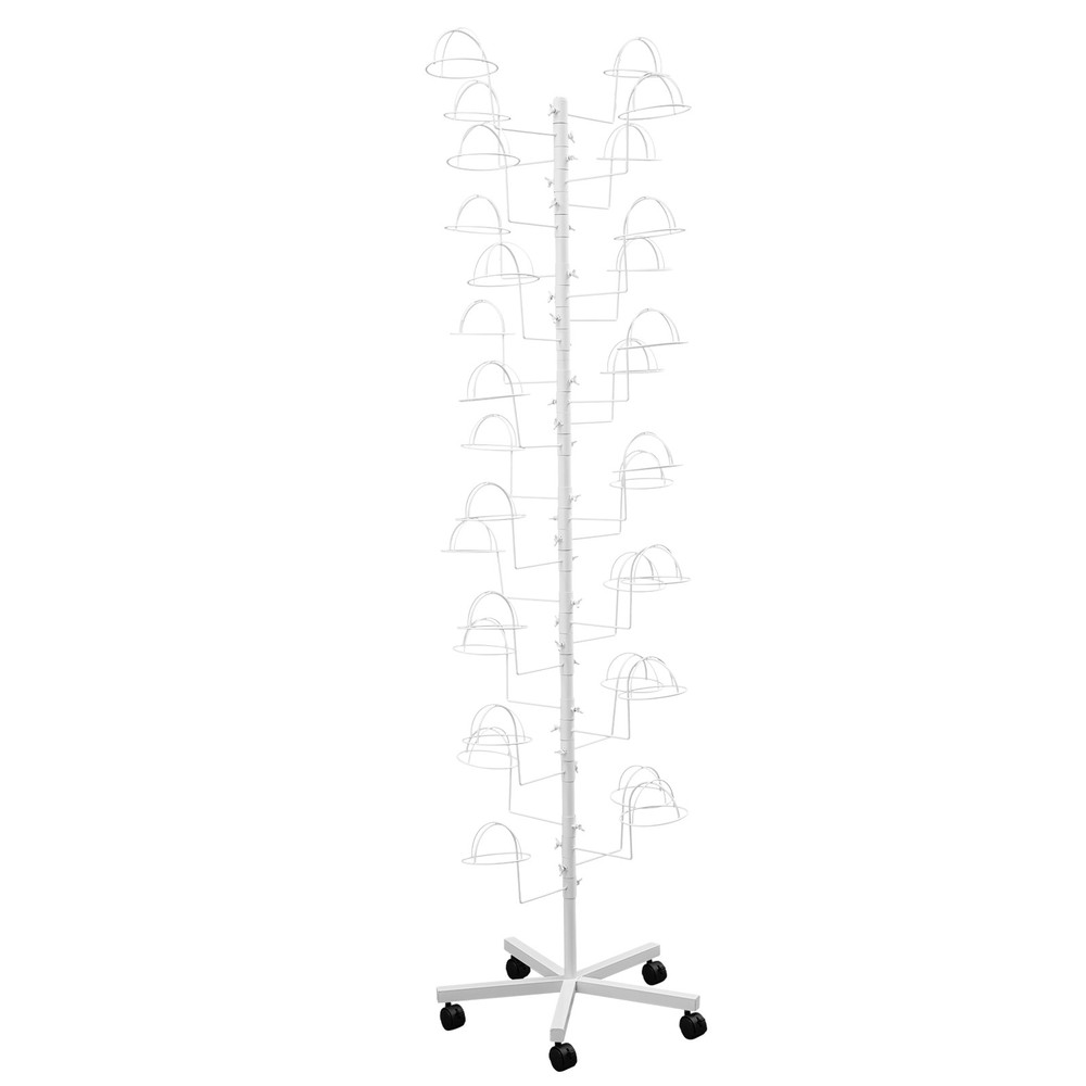 Mobile Hat Rack With 30 Hooks, Durable Freestanding Display Stand