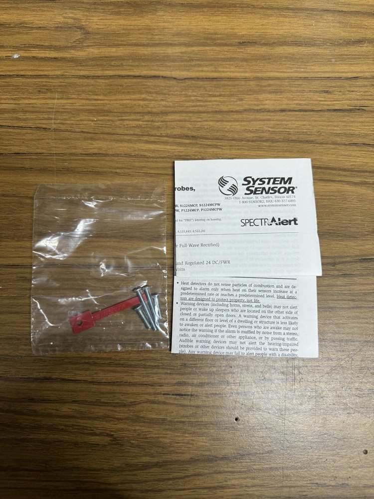*New* System Sensor S1224MCW Multi Candela Wall Fire Alarm Strobe White