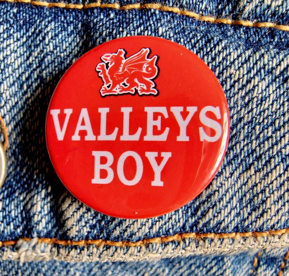 Valleys Boy - Small Button Badge - 25mm diam