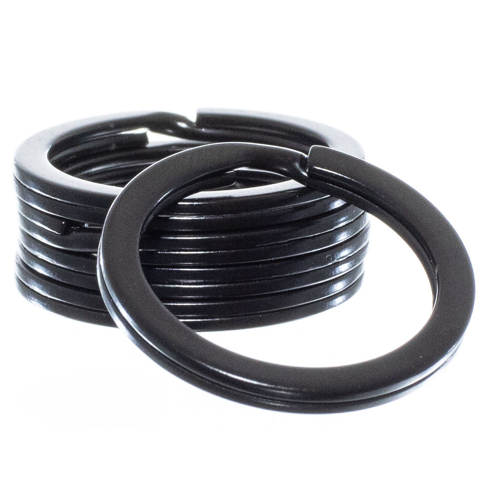 Craft County 3/4 Inch Black Split Rings – 1, 2, 5, 10, 25, 50 or 100 Pack Sizes