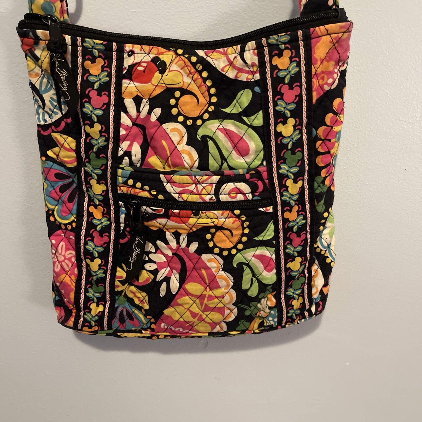 Vera Bradley Disney Parks Midnight with Mickey Mini Hipster Crossbody Purse Bag