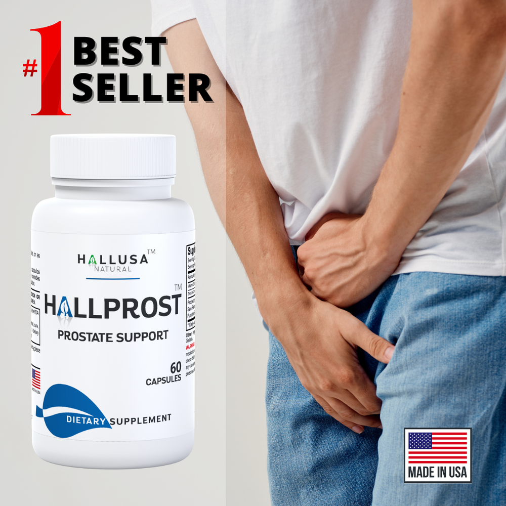 HALLPROST - Inflamed Prostate - Prostatitis - BPH - Urinary Function - 60 Cap