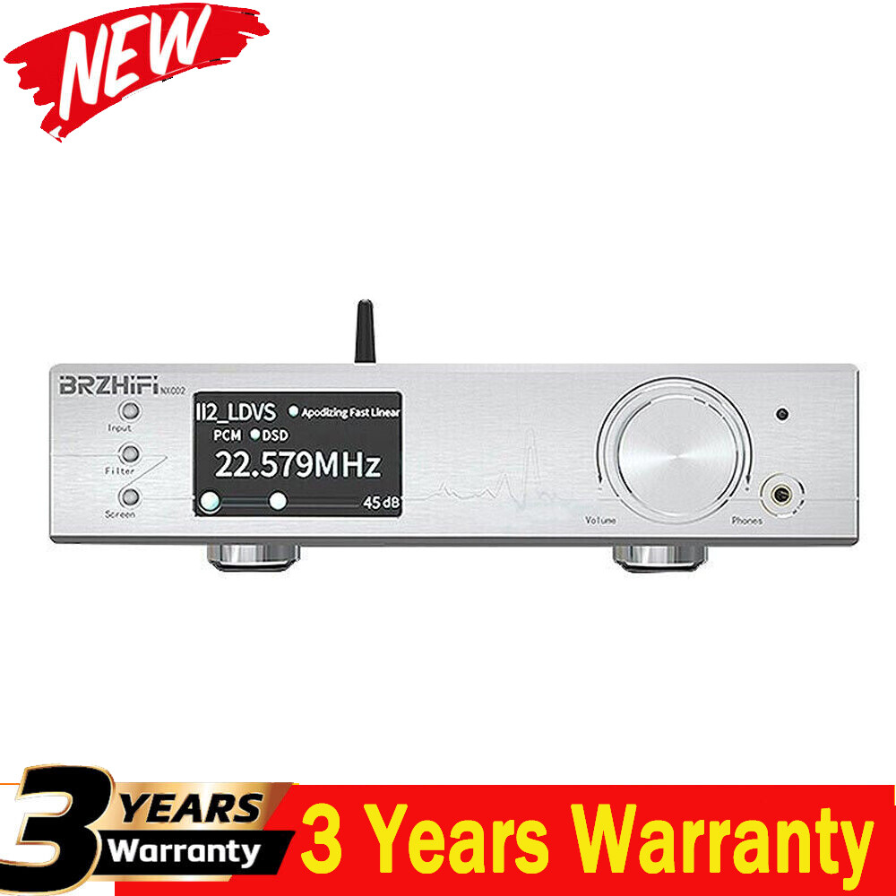 BRZHIFI Dual ES9038PRO Headphone Amplifier Digital Hifi Bluetooth DAC Decoder