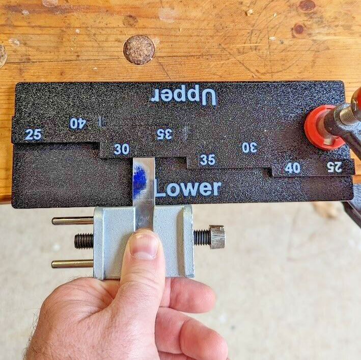 Plane & Chisel Sharpening Guide Jig (for Veritas Side-Clamping Honing Guide)