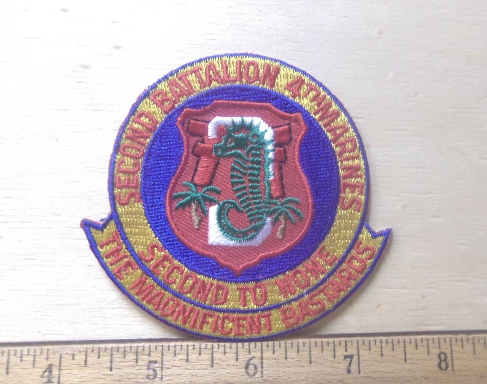 US Marine Corps - 2nd Battalion - 4th Marines Embroidered Patch