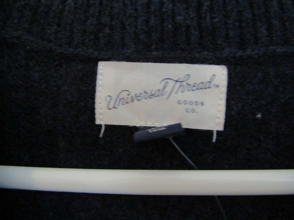Women's Cable Sweater Vest - Universal Thread Navy Small