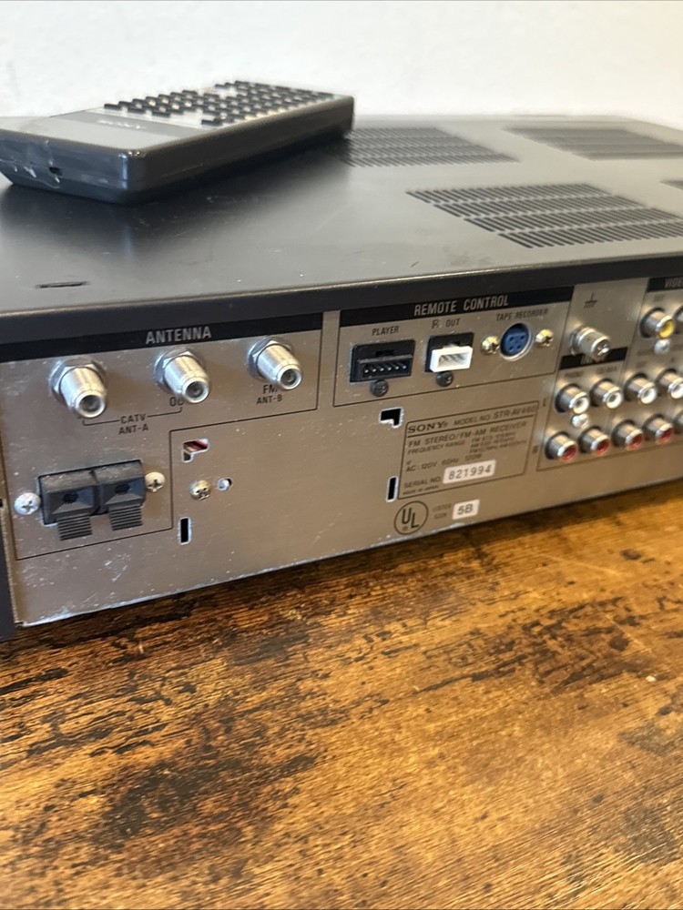 Sony STR‑AV460 Stereo Receiver — W / Remote Bundle Excellent EUC — Fully Tested