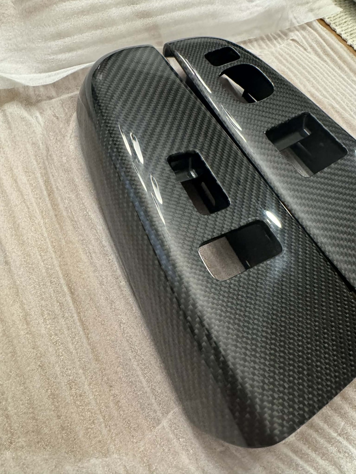 2003-2007 GMC Sierra Silverado Carbon window Trim Bezel Switch SINGLE CAB