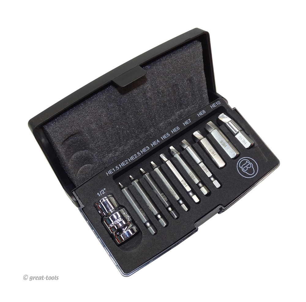 HEX SCREW EXTRACTOR SET – Allen head fastener remover tool – damage fasteners