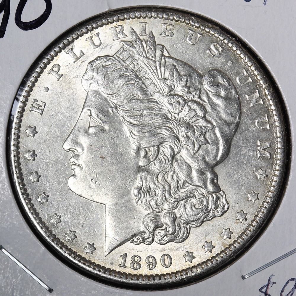 1890 Morgan Silver Dollar CHOICE UNCIRCULATED MS E985