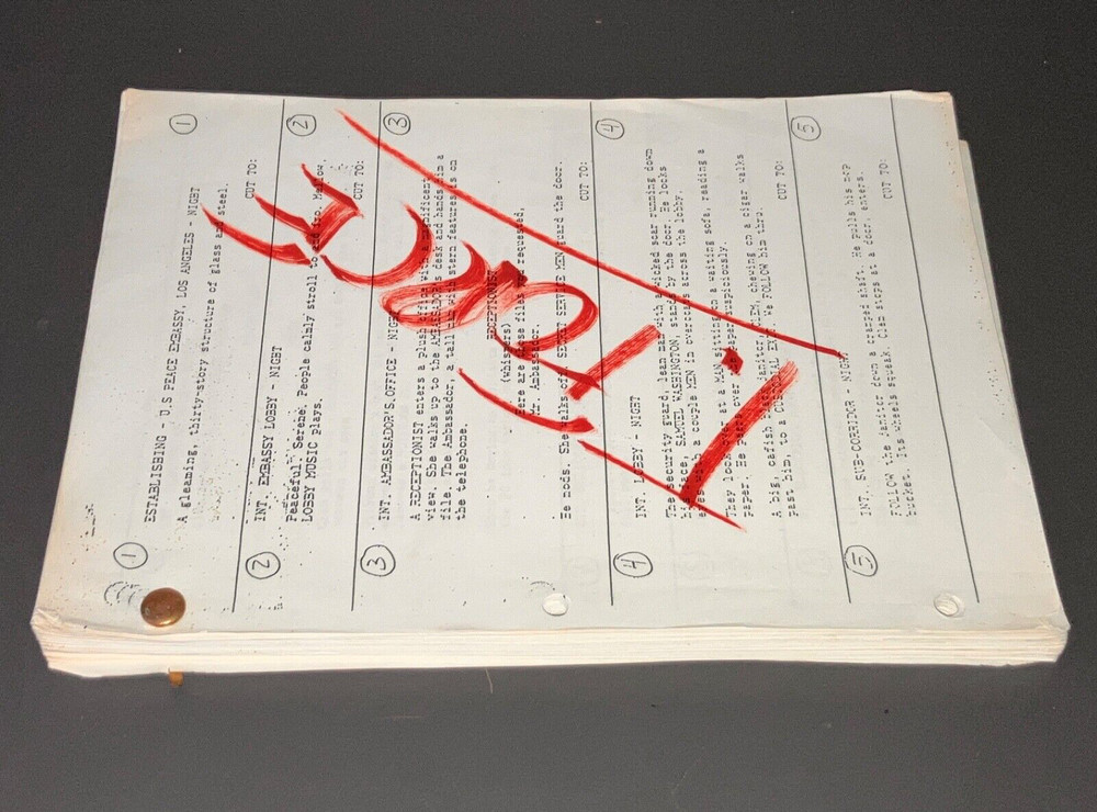 T-FORCE (1994) Sci-Fi Rogue Agents / Production Xerox Continuity Script + COA!