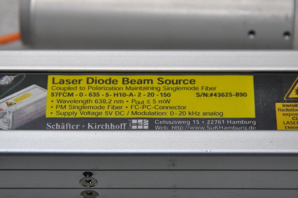 Schafter + Kirchhoff Laser Diode Beam Source 57FCM , w/Head