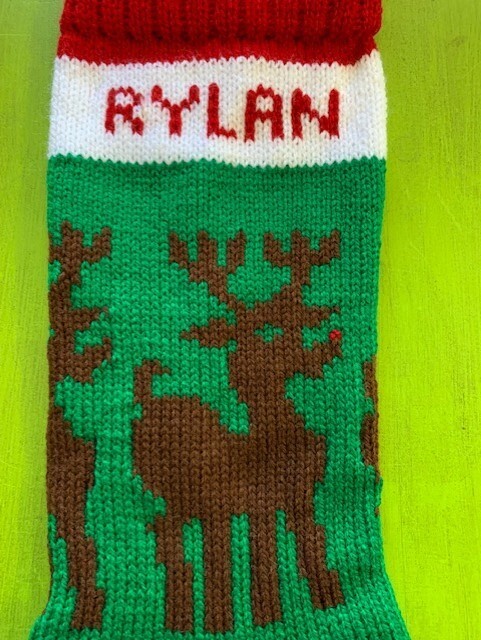 Step By Step Instructions on knitting a Xmas Stocking and Personalizing it