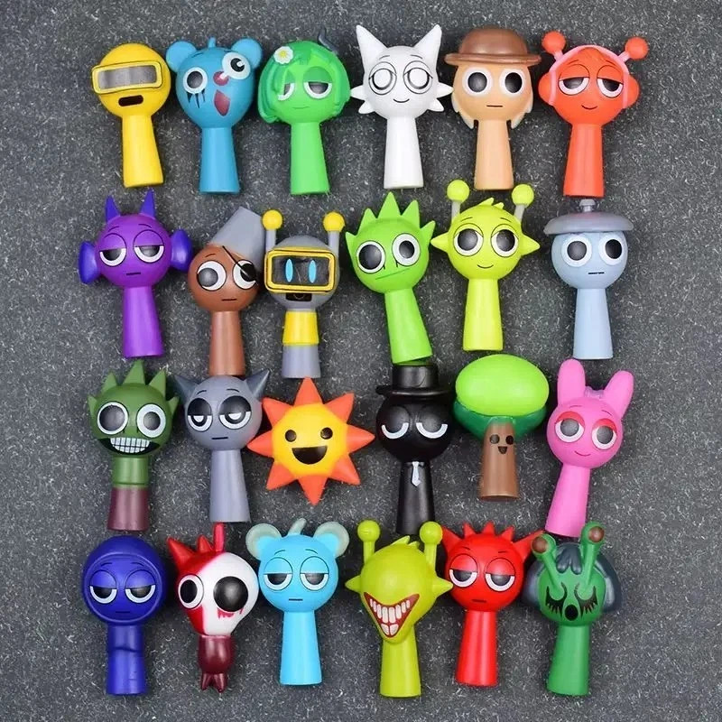 24pcs set Sprunki Model Toy Game Action Figures Toy Birthday Gift
