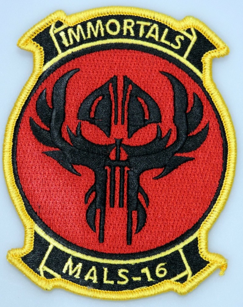 Marine Corps Patch: MALS-16 Immortals ~ Color