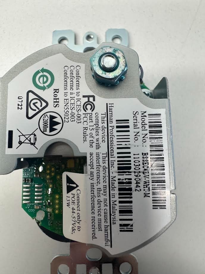 BSS Audio EC-4BV Ethernet Controller with Four Buttons & Volume Wall Plate