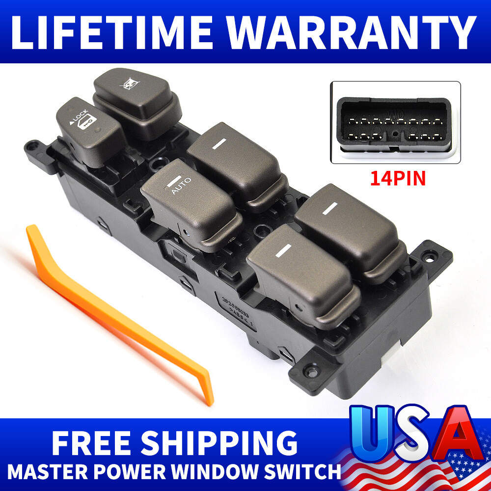 🔥🔥FOR 2009-2010 HYUNDAI SONATA POWER WINDOW MASTER CONTROL SWITCH DRIVER SIDE