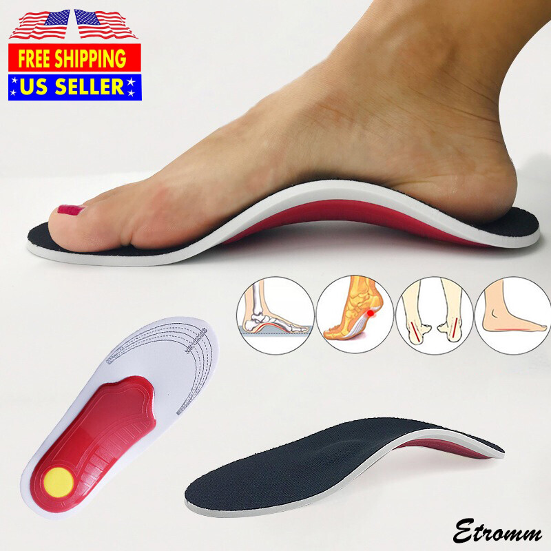 Orthotic Shoe Insoles Inserts Flat Feet High Arch Support for Plantar Fasciitis
