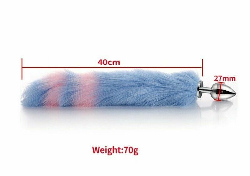 4pc Set Foxtail Buttplug Wolftail Furry Cat Ear Collar Anal Plug Cosplay Sex Toy
