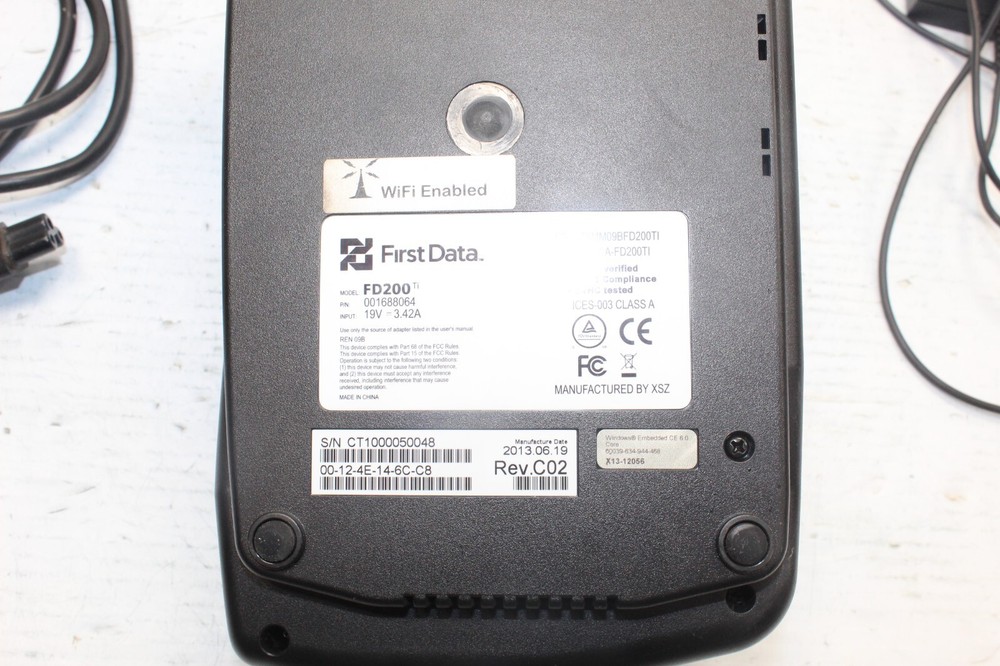 First Data FD200ti Touch Screen Credit Card Terminal