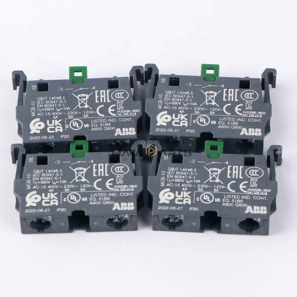 NEW ABB Control Joystick Switch MJS6-40B with 4 MCB-10 Contacts Reset Type