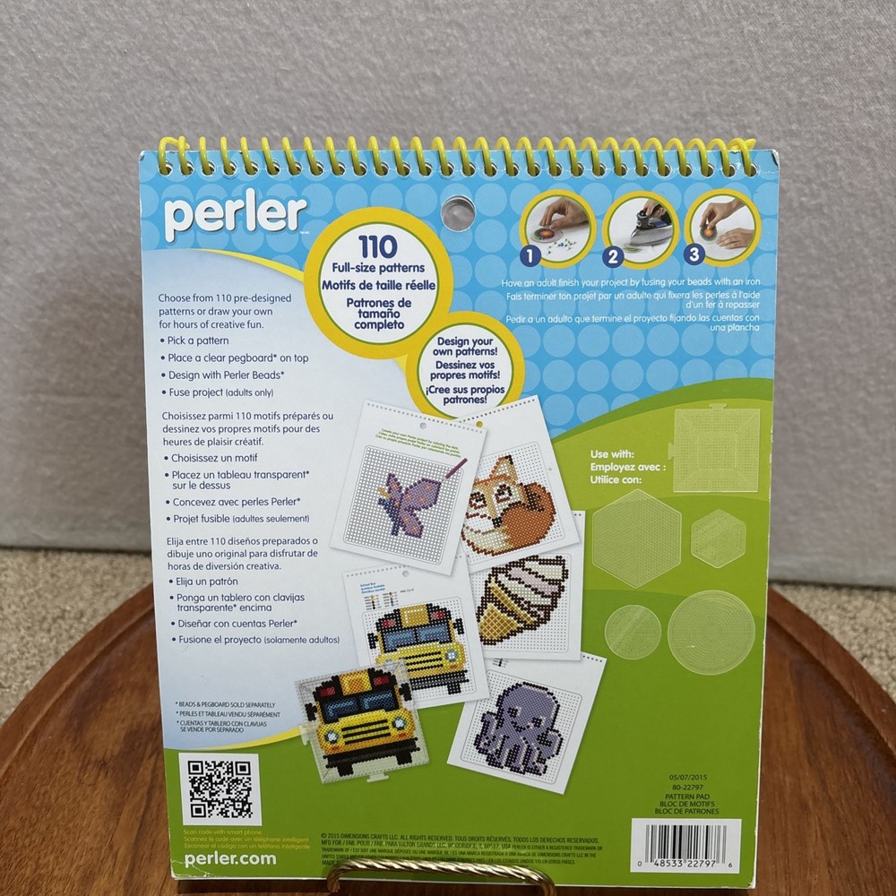 Perler Bead Patterns 110 Ideas Spiral Bound Pad 28 Patterns Ages 6+