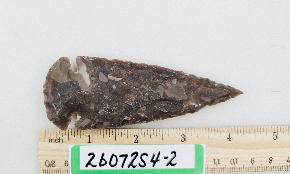 4.25" Spearhead - Lance Head - Drill Point - Hand Knapped Agate