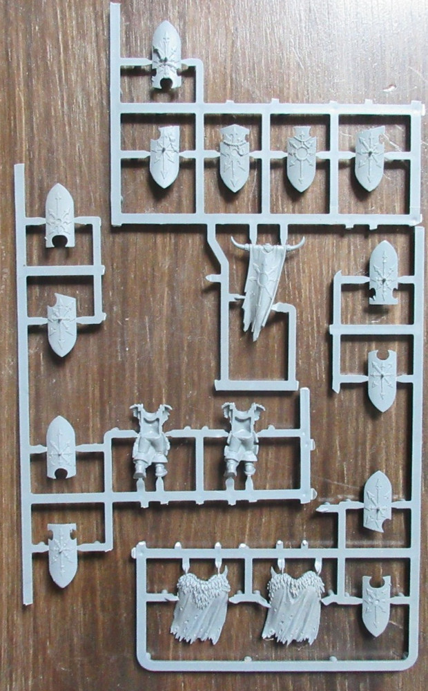 Warhammer Chaos Warriors Bits on Sprue Shields!