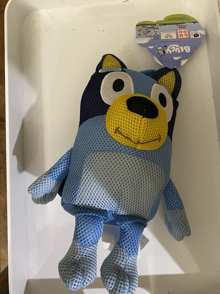 NWT BLUEY BATH TIME SQUISHY TOY BBC STUDIOS