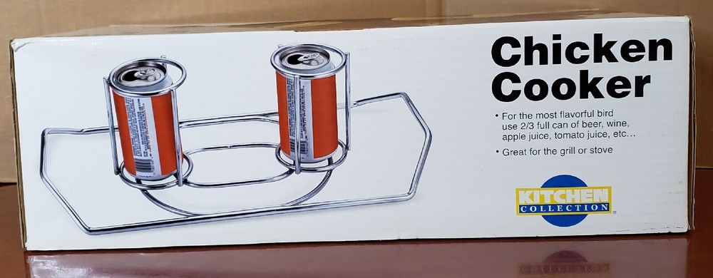 KITCHEN COLLECTION TWO CHICKEN COOKER WITH TWO BEER CAN