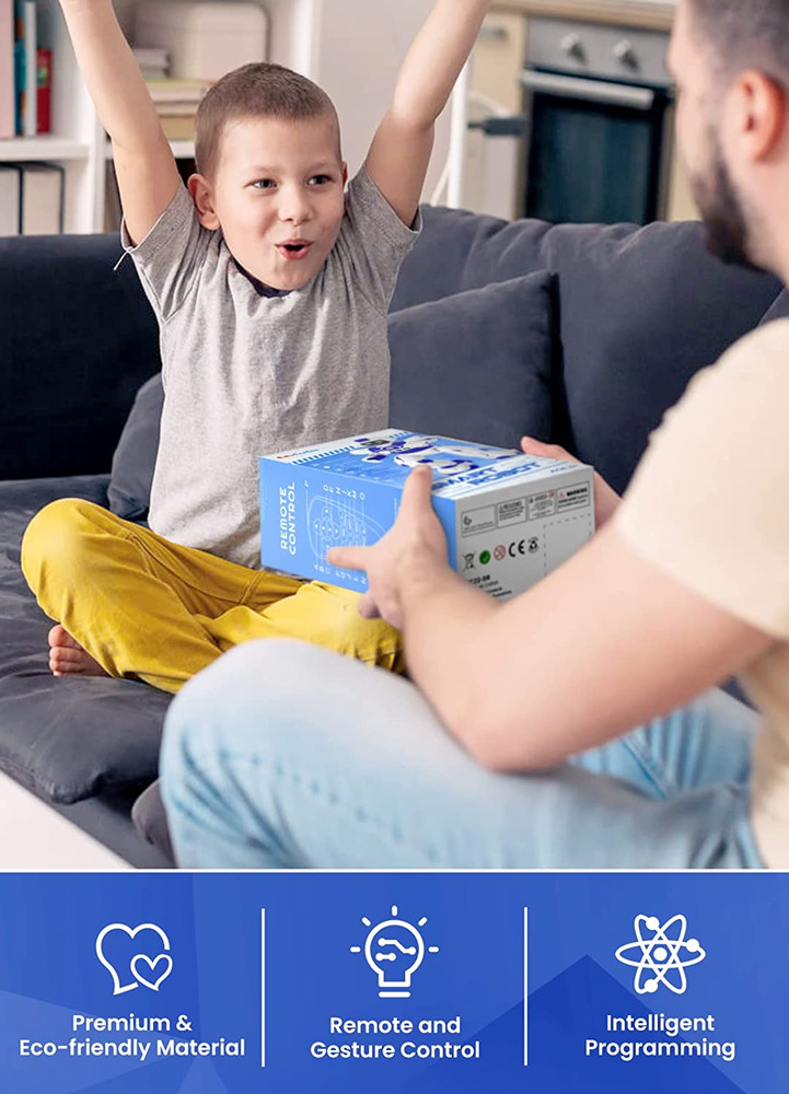 Programmable Remote Control Smart Walk Dance Robot Toy Gesture Sensing for Kids