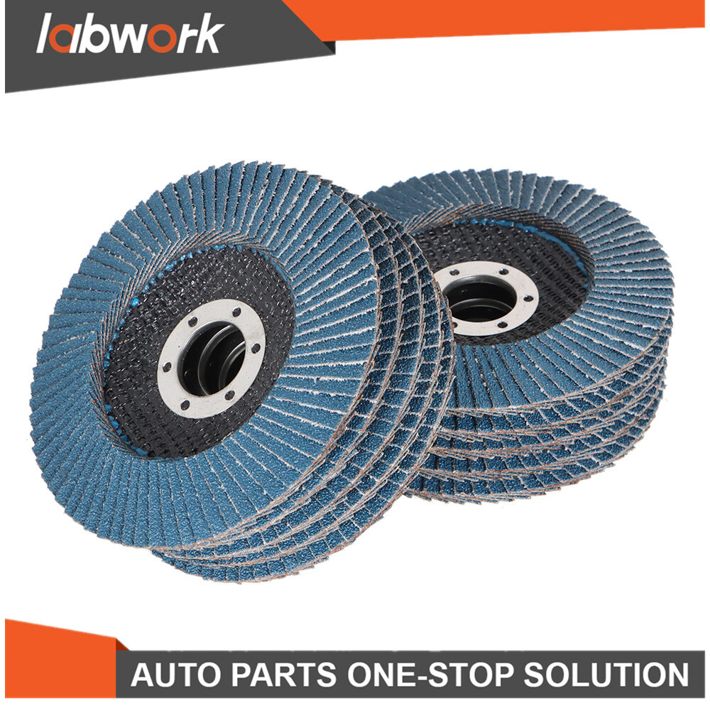 Labwork Premium Zirconia Flap Disc Sanding Grinding 100Pcs 4-1/2" X 7/8" 40 Grit
