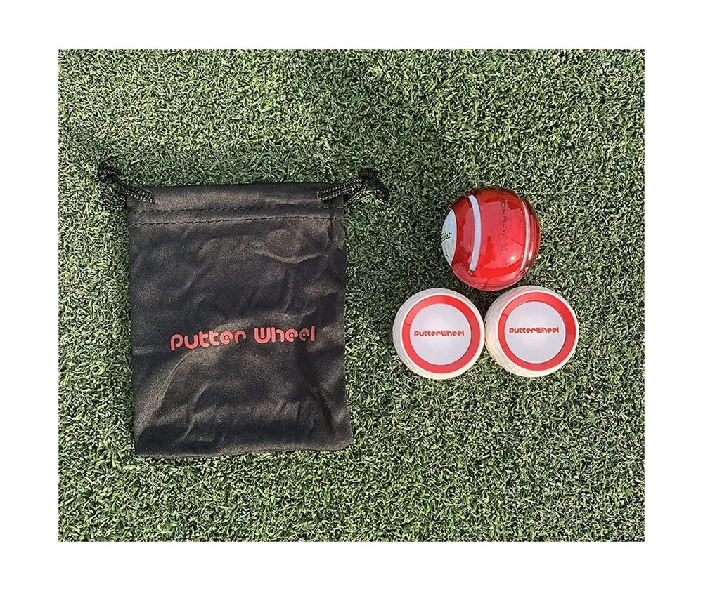 PutterWheel Golf Ball Putting Training Aid (2 Pack) Provides Instant Feedback...