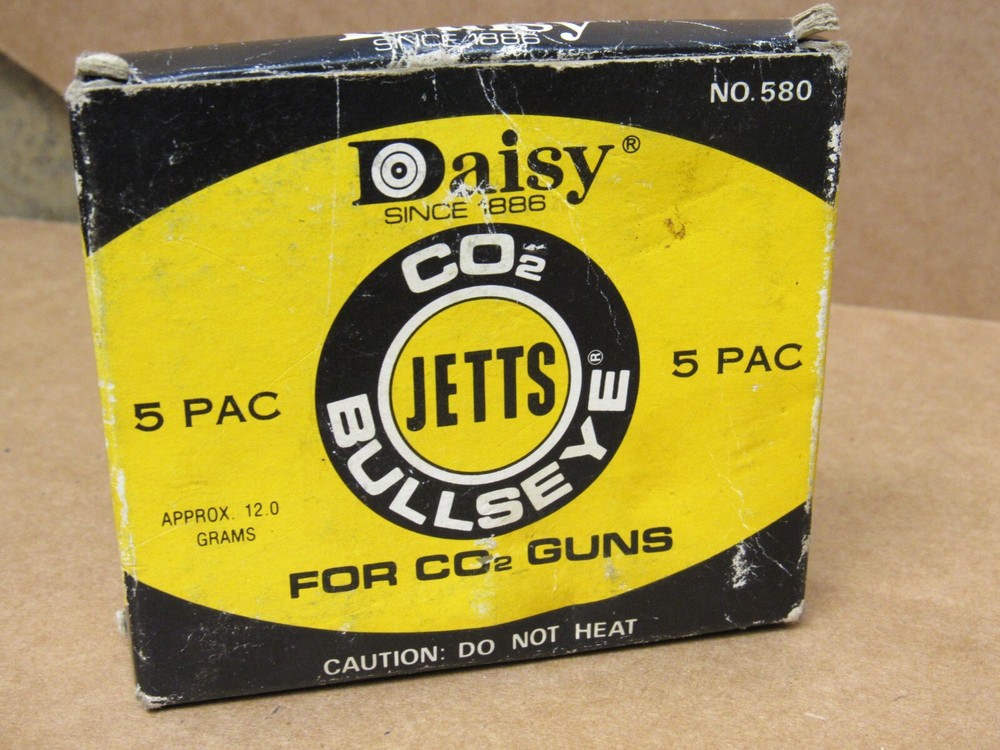 Vintage Daisy Bullseye Daisy CO2 Jetts Empty Box