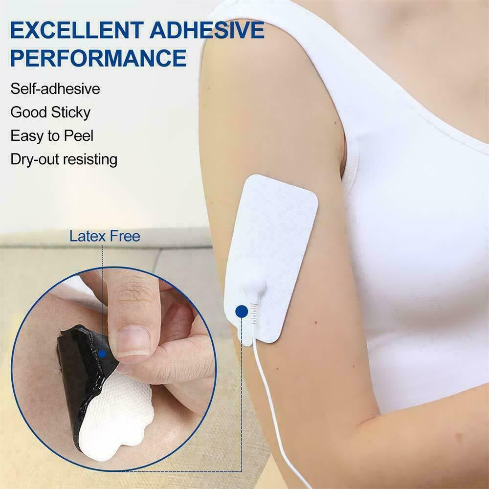 Tens Electrode Pads Large Snap on Replacement For Tens Unit EMS Pulse Massager