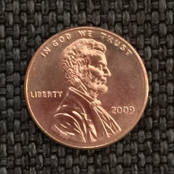 2009 P Lincoln penny, FORMATIVE YEARS, actual coin in picture, free shipping.